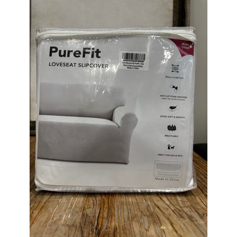 PureFit Super Stretch Chair Sofa Slipcover White NWT